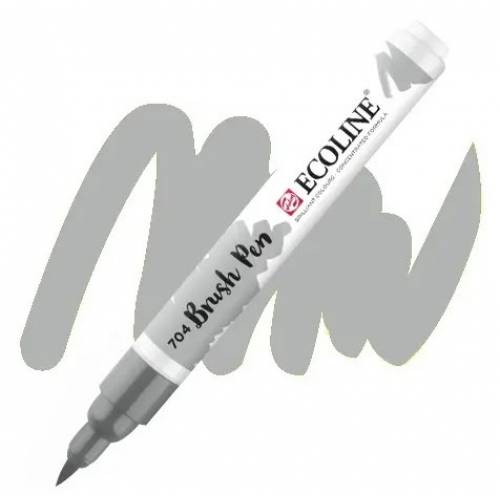 Маркер Royal Talens Ecoline Brush Pen №704 серый Маркер Royal Talens Ecoline Brush Pen №704 серый