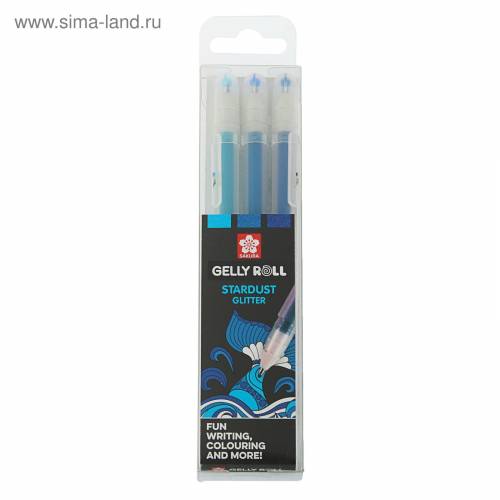 Набор ручек гелеевых Sakura 3цв Stardust Ocean ШК...5773