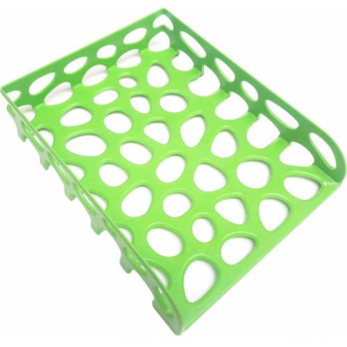 Лоток для паперу пластиковий горизонтальний Tascom ударостійкий яскраво-зелений 20334