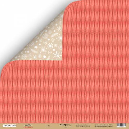 Бумага Scrapmir с рис двухстор 30*30см 190г/м2 SM2900002 Hello Christmas Плед