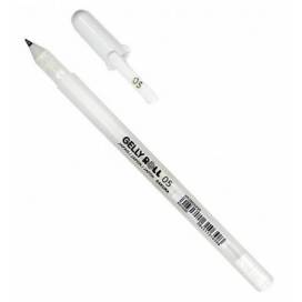 Ручка Sakura гель Gelly Roll Белая 05 Fine 0.3мм