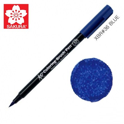 Маркер Sakura KOI Brush акварельный № 36 голубой Маркер Sakura KOI Brush акварельный № 36 голубой