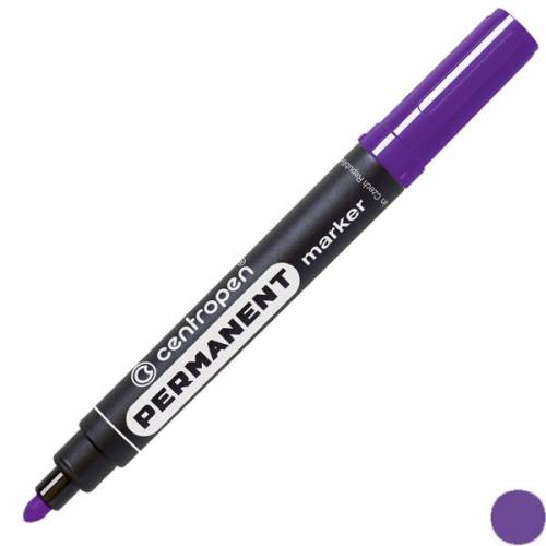 Маркер перманентный Centropen 8566 круглый 2.5mm фиолетовый Маркер перманентный Centropen 8566 круглый 2.5mm фиолетовый