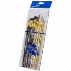 Набор кистей NeoLine нейлон 10шт PBS-10 для рисования на бумаге, холсте