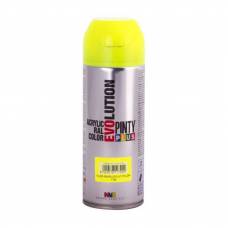 Краска аэрозольная TM Pintyplus Evolution акриловая 400мл Флюор Желтая