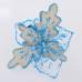 Декор. элемент: Цветок пуансеттии TM Yes 750295 “Шик-модерн” голубой, 28*28см