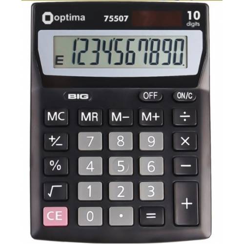 Калькулятор Optima O75507 10 разрядов 137х103мм