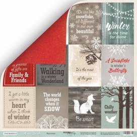 Бумага Scrapmir с рис двухстор 30*30см 190г/м2 SM3800010ENG Nordic Spirits Карточки