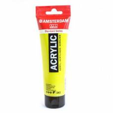 Краска акриловая RT Amsterdam 120мл 243 Зелено-желтый