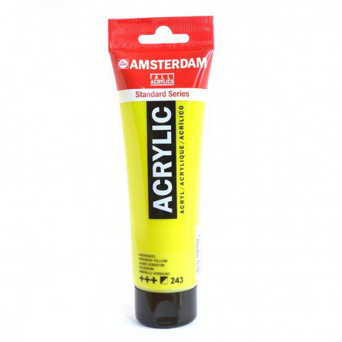 Краска акриловая RT Amsterdam 120мл 243 Зелено-желтый
