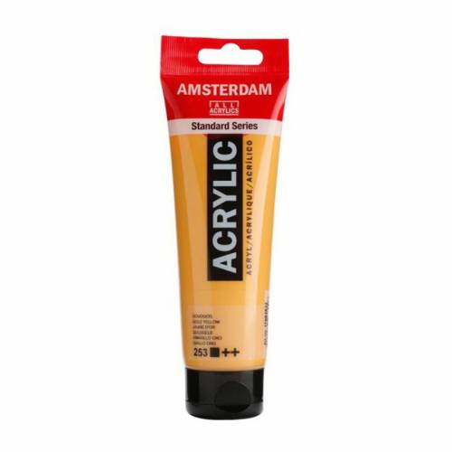 Краска акриловая RT Amsterdam 120мл 253 Золотисто-желтый