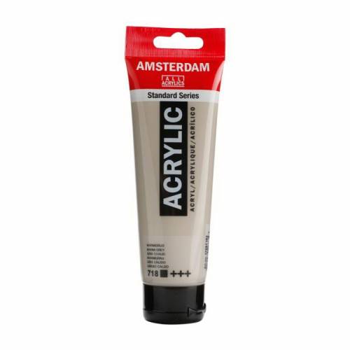 Краска акриловая RT Amsterdam 120мл 718 Серый теплый Краска акриловая RT Amsterdam 120мл 718 Серый теплый