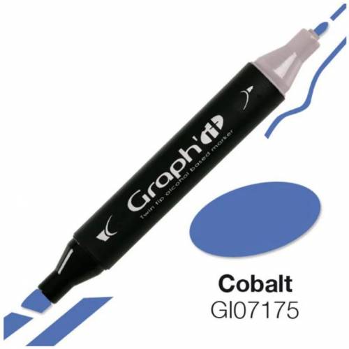 Маркер Graph'it двухсторонний 7175 Кобальт