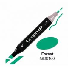 Маркер Graph'it двухсторонний 8160 Зеленый лес