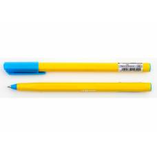 Ручка Optima шар O15699  UA 0,7 mm. корпус жовтий, пишет синим