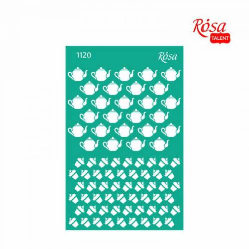 Трафарет Rosa Talent многораз самокл 13x20см 6020 Cake Delicious  ШК....6033