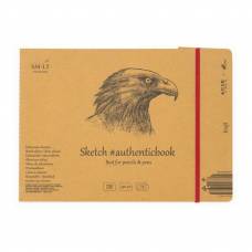 Альбом для эскизов Smiltainis Authentic 90г/м A5 24л крафт Альбом для эскизов Smiltainis Authentic 90г/м A5 24л крафт