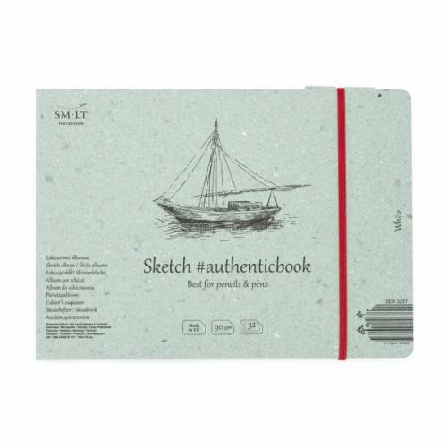 Альбом для эскизов Smiltainis Authentic 90г/м A5 32л белая бумага 5695