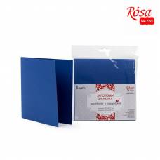 Открытка/ Набор заготовок для открыток Rosa Talent 15,5х15,5см, 220г/м2 № 4 темно-синій