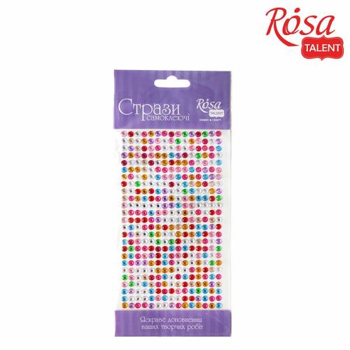 Декор. элемент: Стразы самокл TM Rosa DK46311 5 мм 375шт ассорти Декор. элемент: Стразы самокл TM Rosa DK46311 5 мм 375шт ассорти