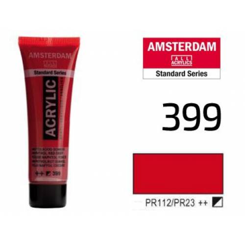 Краска акриловая RT Amsterdam 20мл 399 Нафтоловый красный темный Краска акриловая RT Amsterdam 20мл 399 Нафтоловый красный темный