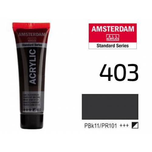 Краска акриловая RT Amsterdam 20мл 403 Ван Дик коричневый Краска акриловая RT Amsterdam 20мл 403 Ван Дик коричневый