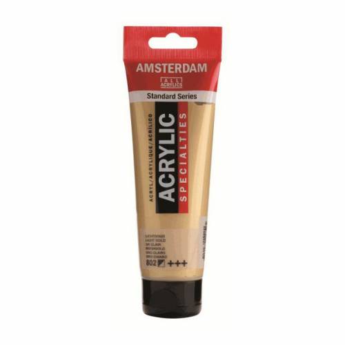 Краска акриловая RT Amsterdam 120мл 802 Золотой светлый