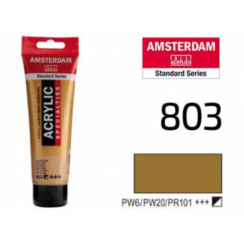 Краска акриловая RT Amsterdam  20мл 803 Золотой тёмный