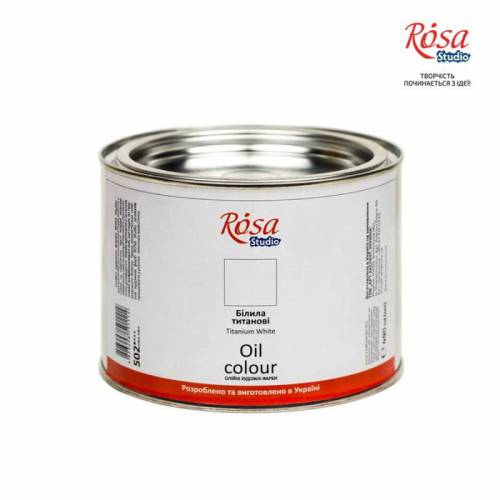 Краска масляная Rosa Studio 490мл 02 Белила титановые Краска масляная Rosa Studio 490мл 02 Белила титановые