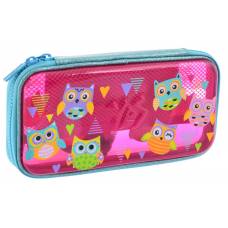 Пенал YES 532322  пластик. 3D HP-07 "Funny Owls"