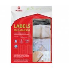 Папір самоклеючий A4 Optima 51шт. 70x16.9 мм O25120 100арк