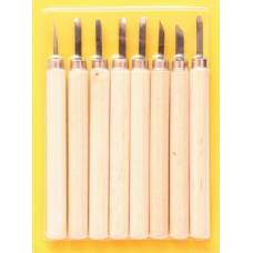 Набір різців по дереву D.K.Art&Craft  8шт в блистері 11513