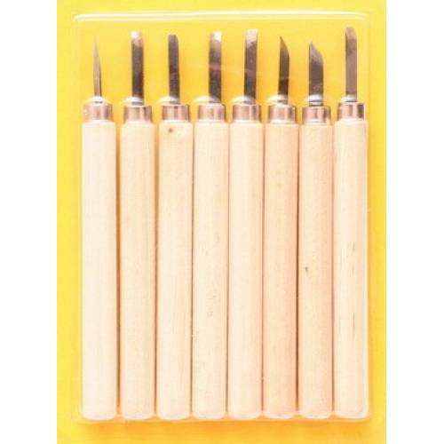 Набір різців по дереву D.K.Art&Craft  8шт в блистері 11513