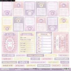 Бумага Scrapmir с рис одностор 30*30см 190г/м2 SM4000005RU Daddy's Princess Карточки (RU)