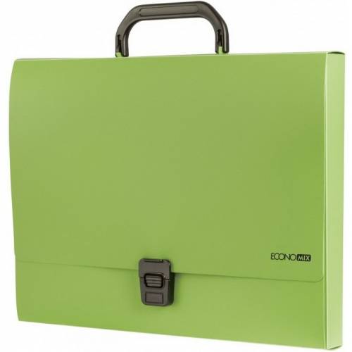 Портфель пластик Economix A4 1 отдел E31607-13 салатовый