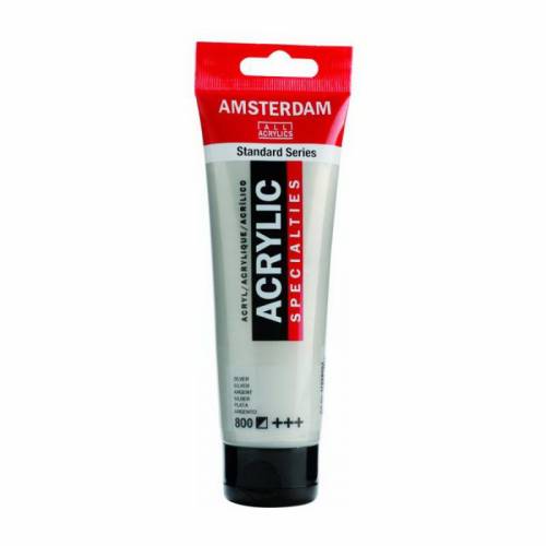 Краска акриловая RT Amsterdam 120мл 800 Серебро