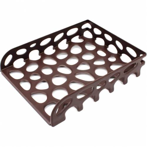 Лоток для паперу пластиковий горизонтальний Tascom ударостійкий коричневий 20502