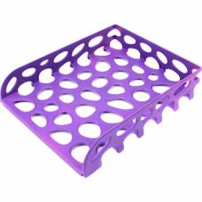 Лоток для бумаги пластиковый горизонтальный Tascom ударопрочный светло-фиолетовый 201001