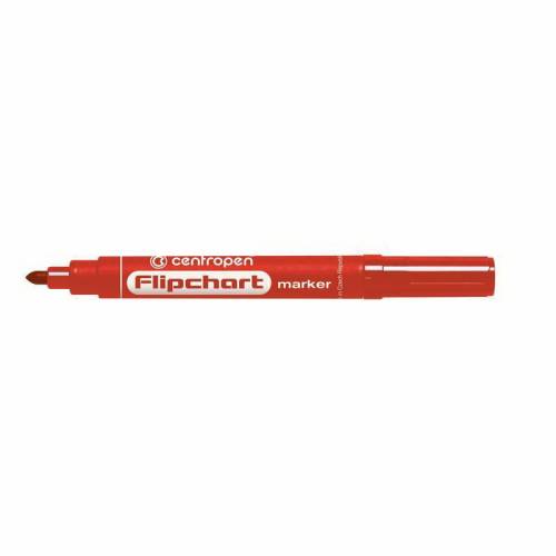 Маркер для дошки Centropen 8550/02 Flipchart круглий 2,5 мм червоний для паперу фліпчарт