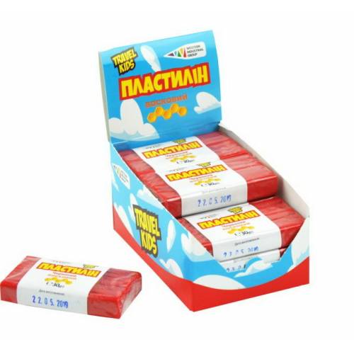 Пластилін Gamma UA восковий 30гр червоний 333103