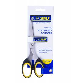 Ножницы офисн Buromax 16,0см BM.4520 цельнометаллические