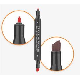 Маркер художественный двухсторонний для эскизов STA 3202-WG8, теплый серый №8