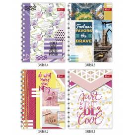 Блокнот ТМ Скат A6  60арк. пружина сбоку клітинка Т-22