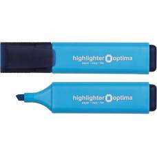 Маркер текстовиділювач Optima O15809-02 1-4,5 мм синій флюорісц. 