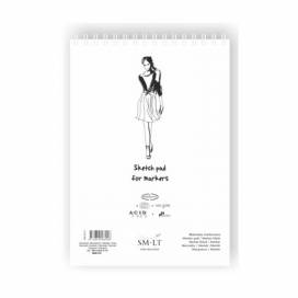 Альбом для маркерів Smiltainis Authentic 100г/м A3 20 аркушів склейка білий папір ШК...7743