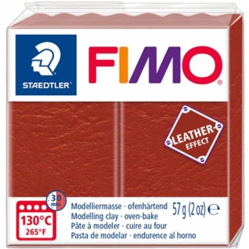 Глина полимерная FIMO Leather-effect 57г 8010-749 ржавчина РАСПРОДАЖА!