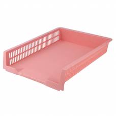 Лоток для паперу пластиковий горизонтальний Axent на 1 відділ Pastelini 4040-10-A рожевий