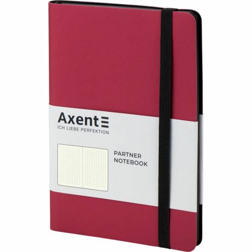 Блокнот Axent 8310-05 125*195мм 96л точка Partner Soft красный