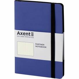 Блокнот Axent 8312-02 125*195мм 96арк. крапка Partner Soft темно-синя