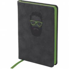 Блокнот Axent 8603-03 115х160мм 96арк. клітинка Nuba Strong сірий